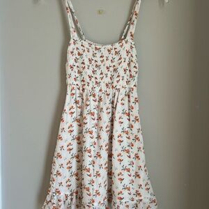 Abercrombie and Fitch White Dress with Oranges